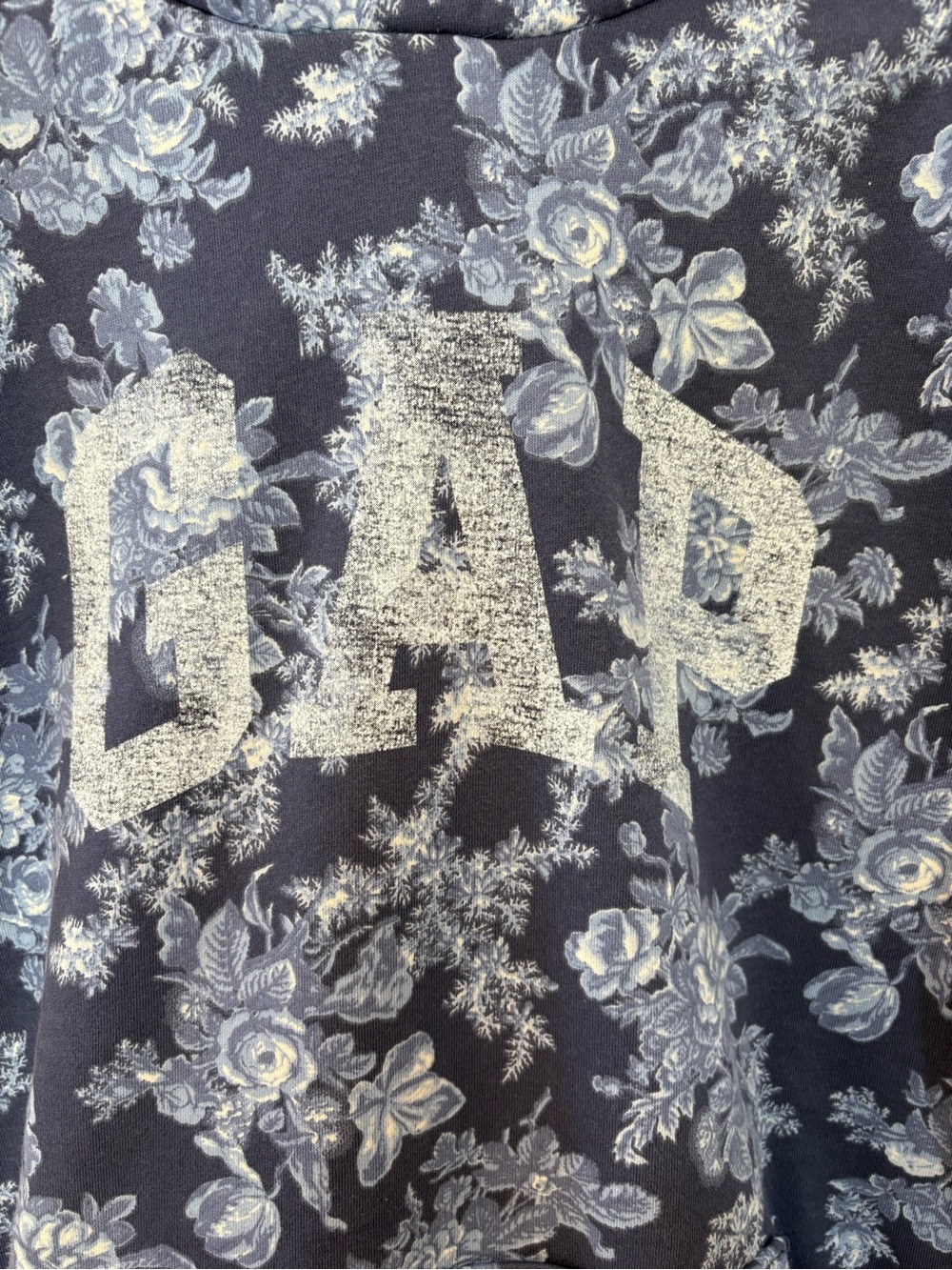 GAP x Love Shack Collab Floral Hoodie - Unisex, size x small, relaxed fit - Picture 3 of 9